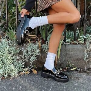 Princess Polly Creedence Black Loafers